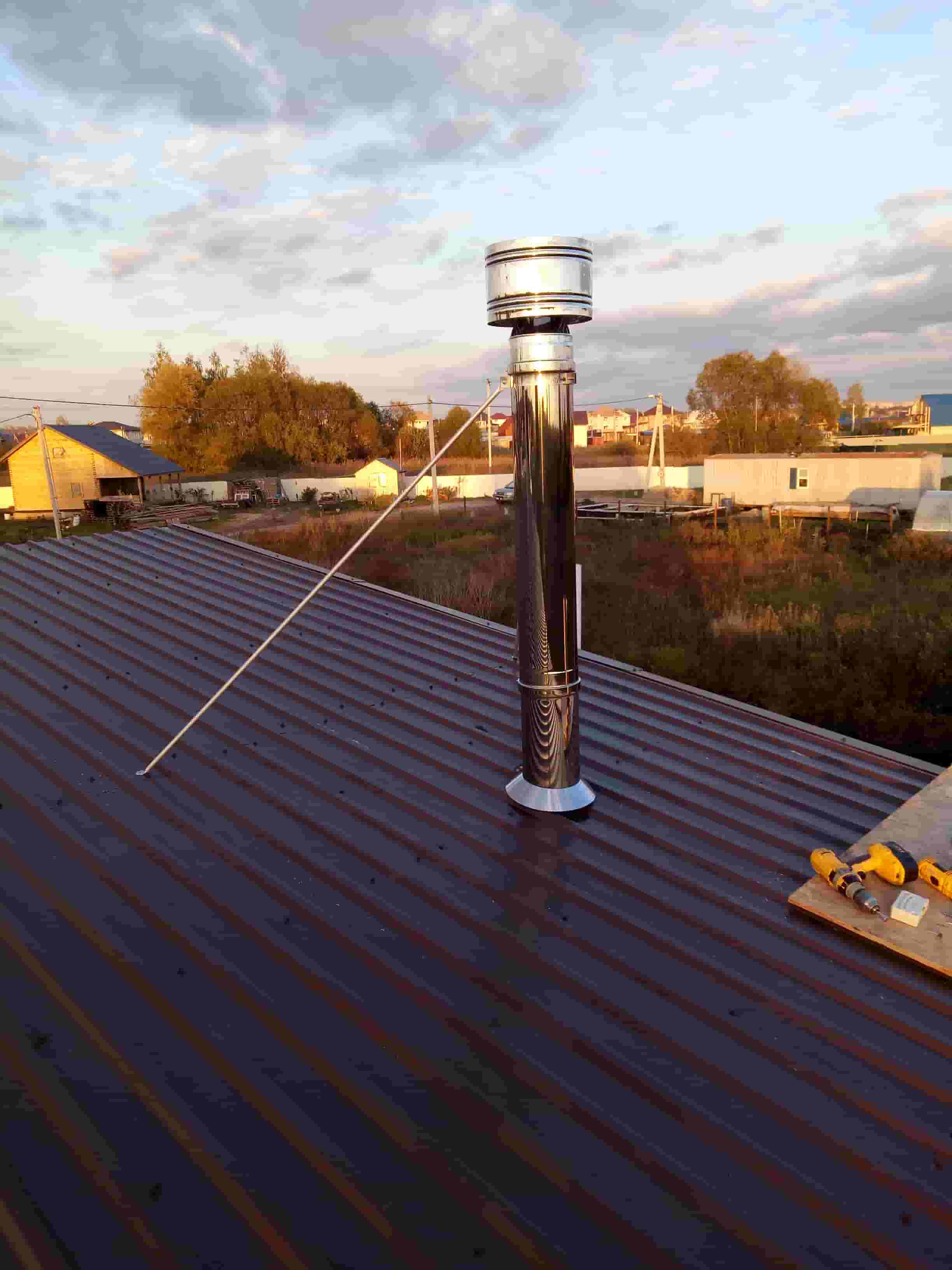 готовый к старту дымоход